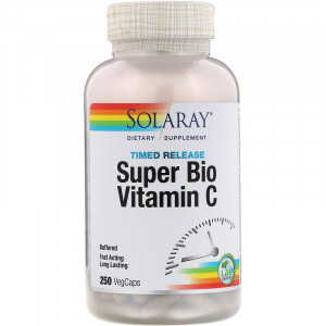 Витамин C Solaray Super Bio Vitamin C Timed Release 250 капсул