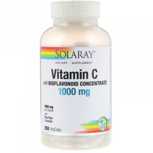 Витамин C Solaray Vitamin C with Bioflavonoid Concentrate 1000 мг 250 капсул