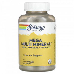 Минеральный комплекс Solaray Mega Multi Mineral 200 капсул