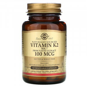 Solgar Naturally Sourced Vitamin K2 100 мкг 50 капсул