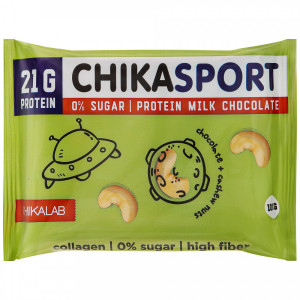 Chikalab Chika Sport Milk Protein Chocolate с кешью 100 грамм