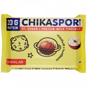 Chikalab Chika Sport Milk Protein Chocolate с фундуком 100 грамм