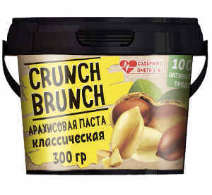 Crunch Brunch Арахисовая паста Классическая 300 грамм