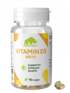 Витамин D3 Prime Kraft Vitamin D3 600 IU 90 капсул