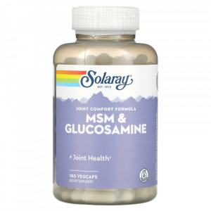 МСМ + глюкозамин Solaray MSM Glucosamine 180 капсул