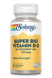 Solaray Super Bio Vitamin D-3 5000 IU Softgels 120 капсул