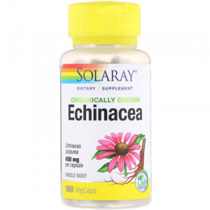 Solaray Echinacea 450 мг 100 капсул
