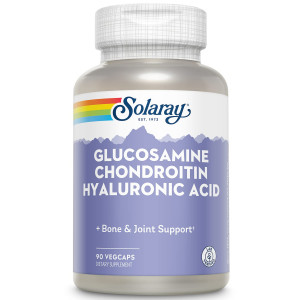 Комплекс для костей и суставов Solaray Glucosamine Chondroitin Hyaluronic Acid 90 капсул