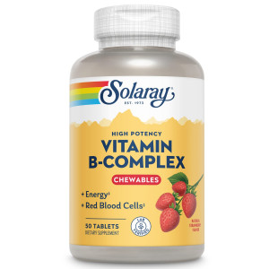 Витамины группы B Solaray B-Complex Chewable 50 жевательных таблеток