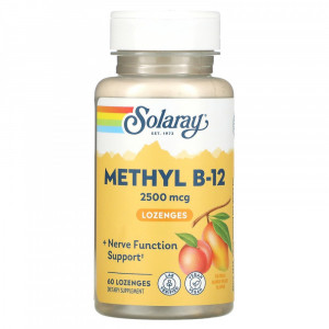 Витамин B12 Solaray Methyl B-12 2500 мкг Lozenges 60 пастилок