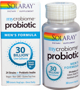 Solaray Mycrobiome Probiotic Men's Formula 30 Billion 30 капсул