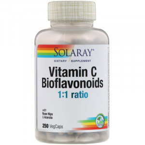 Витамин C Solaray Vitamin C Bioflavonoids 1:1 Ratio 250 капсул