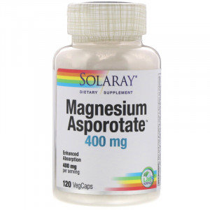 Solaray Magnesium Asporotate 400 мг 120 капсул