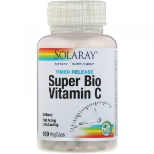 Витамин C Solaray Super Bio Vitamin C Time Release 100 капсул