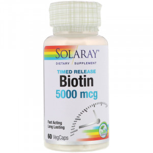 Solaray Biotin 5000 мкг 60 капсул