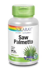 Со пальметто Solaray Saw Palmetto Whole Berry 580 мг 180 капсул