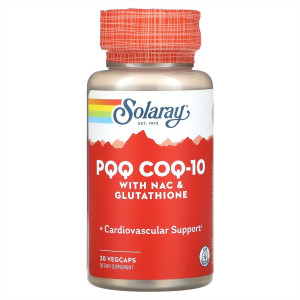 Solaray PQQ CoQ-10 with NAC Glutathione 30 капсул