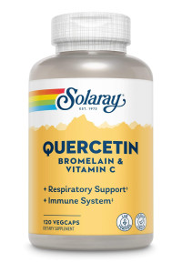 Кверцетин, бромелайн и витамин C Solaray QBC Plex Quercetin Bromelain + Vitamin C 120 капсул