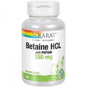 Solaray HCL with Pepsin 230 мг 180 капсул