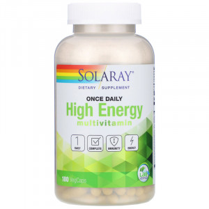 Мультивитамины Solaray High Energy Multivitamin 180 капсул