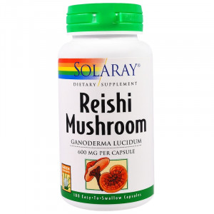 Рейши Solaray Reishi Mushroom 600 мг 100 капсул