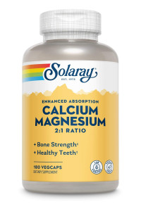 Solaray Calcium Magnesium 2:1 Ratio 180 капсул