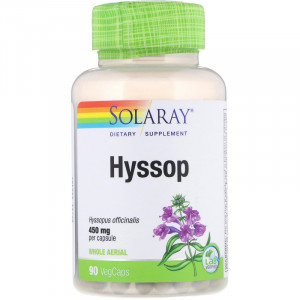 Solaray Hyssop Whole Aerial 450 мг 90 капсул