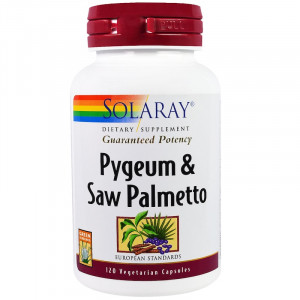 Пигеум и со пальметто Solaray Pygeum and Saw Palmetto 120 капсул