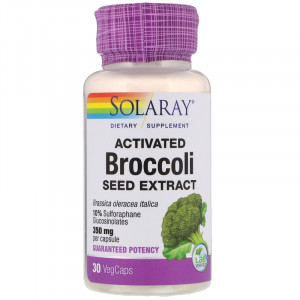 Solaray Activated Broccoli Seed Extract 350 мг 30 капсул