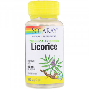 Solaray Licorice 450 мг 100 капсул