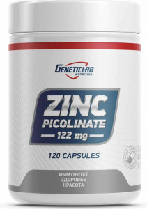 Цинк пиколинат GeneticLab Nutrition Zinc Picolinate 122 мг 120 капсул