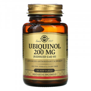 Убихинол Solgar Ubiquinol 200 мг Softgels 30 капсул