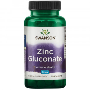 Цинк глюконат Swanson Zinc Gluconate 30 мг 250 таблеток