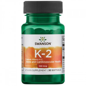 Витамин K2 Swanson Vitamin K2 100 мкг Softgels 30 капсул