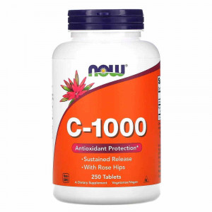 Витамин C Now Foods C-1000 Sustained Release 250 таблеток