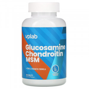 Глюкозамин, хондроитин и МСМ VP Laboratory Glucosamine Chondroitin MSM 180 таблеток