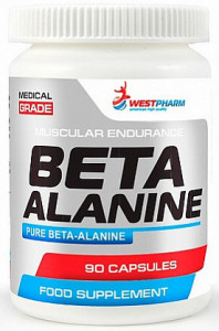 Бета-аланин WestPharm Beta Alanine 500 мг 90 капсул