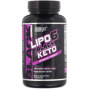 Кето-жиросжигатель Nutrex Research Lipo-6 Black Keto 60 капсул