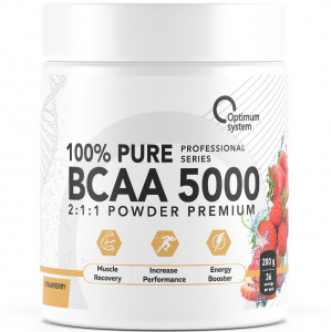 Optimum System 100% Pure BCAA 5000 Powder 200 грамм