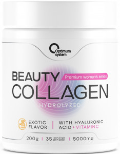 Коллаген гидролизованный Optimum System Beauty Collagen Hydrolyzed 5000 200 грамм