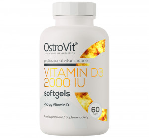 Витамин D3 OstroVit Vitamin D3 2000 IU Softgels 60 капсул