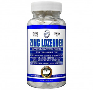 Цинк (глюконат, цитрат) Hi-Tech Pharmaceuticals Zinc Lozenges 25 мг 100 таблеток