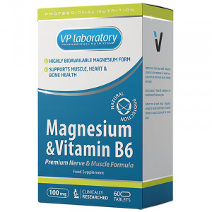 VP Laboratory Magnesium Vitamin B6 60 таблеток