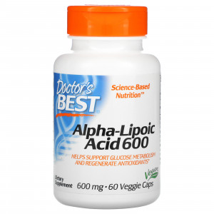 АЛК Doctor's Best Alpha-Lipoic Acid 600 мг 60 капсул