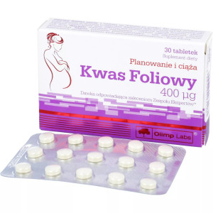 Фолиевая кислота Olimp Labs Folic Acid 400 мкг 30 таблеток