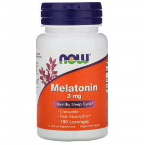Мелатонин Now Foods Melatonin 3 мг Lozenges 180 пастилок