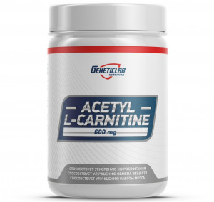 Ацетил L-карнитин GeneticLab Nutrition Acetyl L-Carnitine 60 капсул