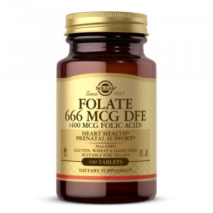 Solgar Folate 666 MCG DFE 100 таблеток