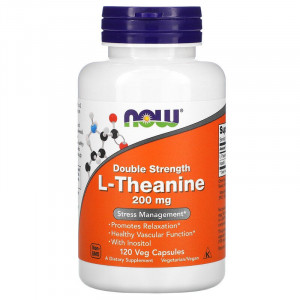 L-теанин Now Foods L-Theanine 200 мг 120 капсул