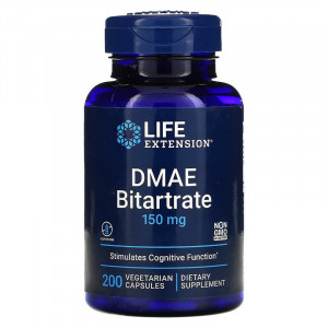 Life Extension DMAE Bitartrate 150 мг 200 капсул